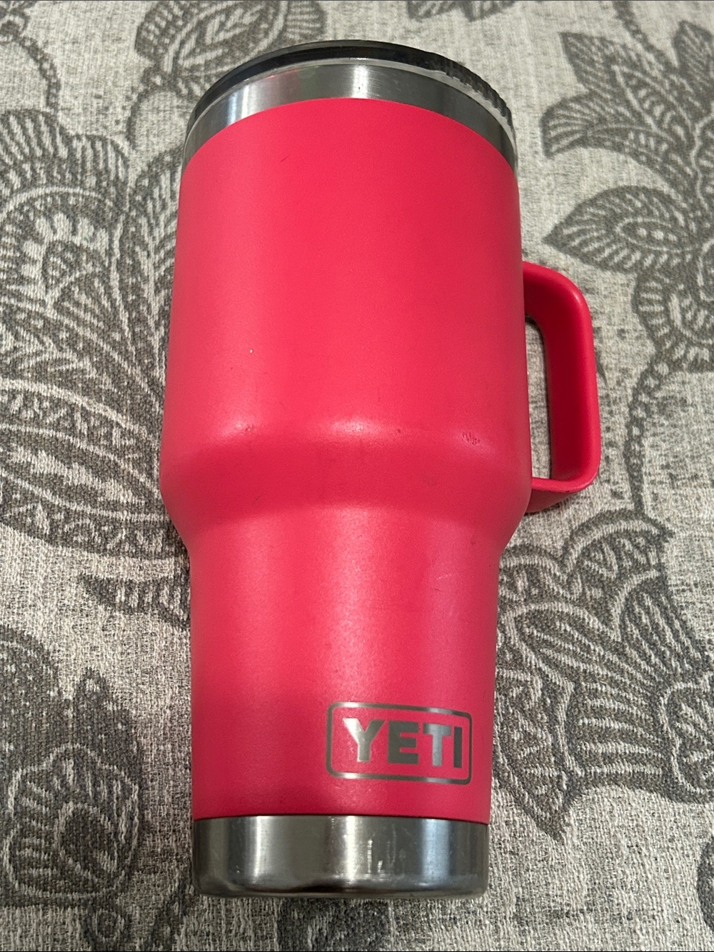 YETI Hot Pink Travel Tumbler with Handle